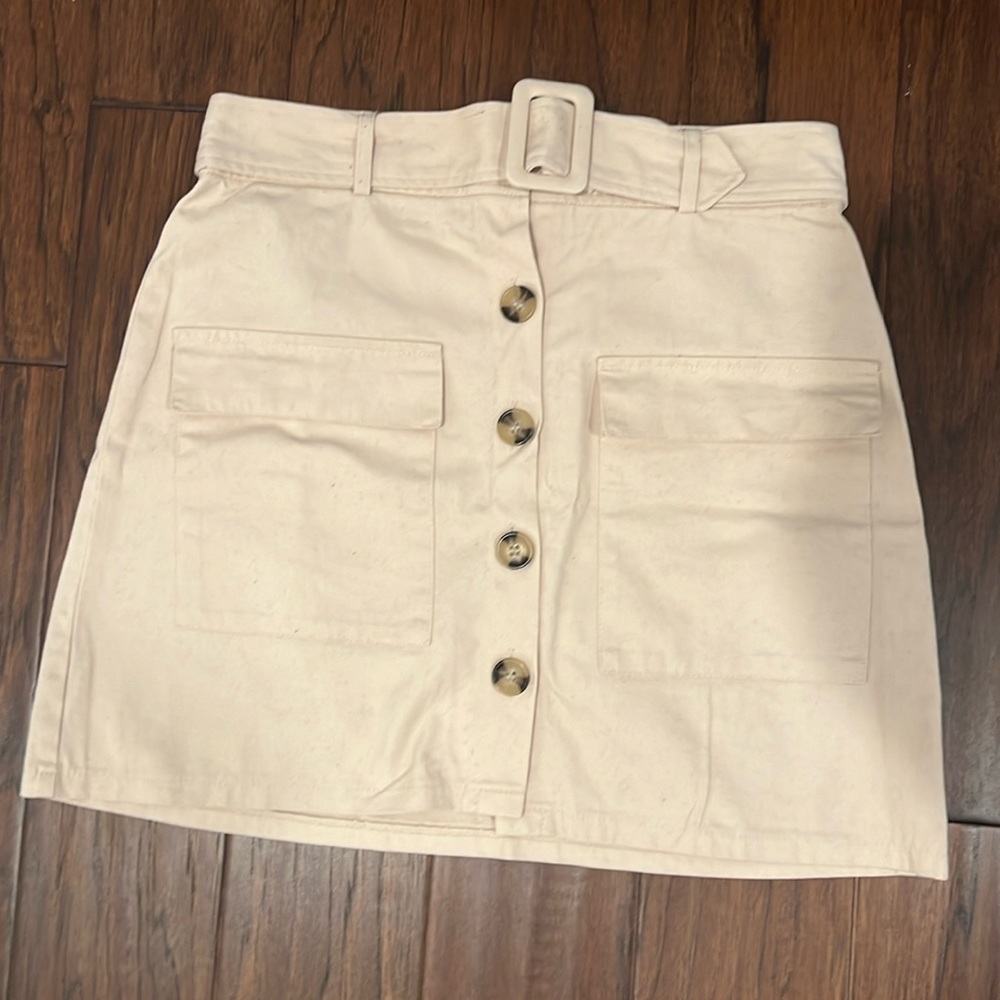 Khaki Mini Skirt